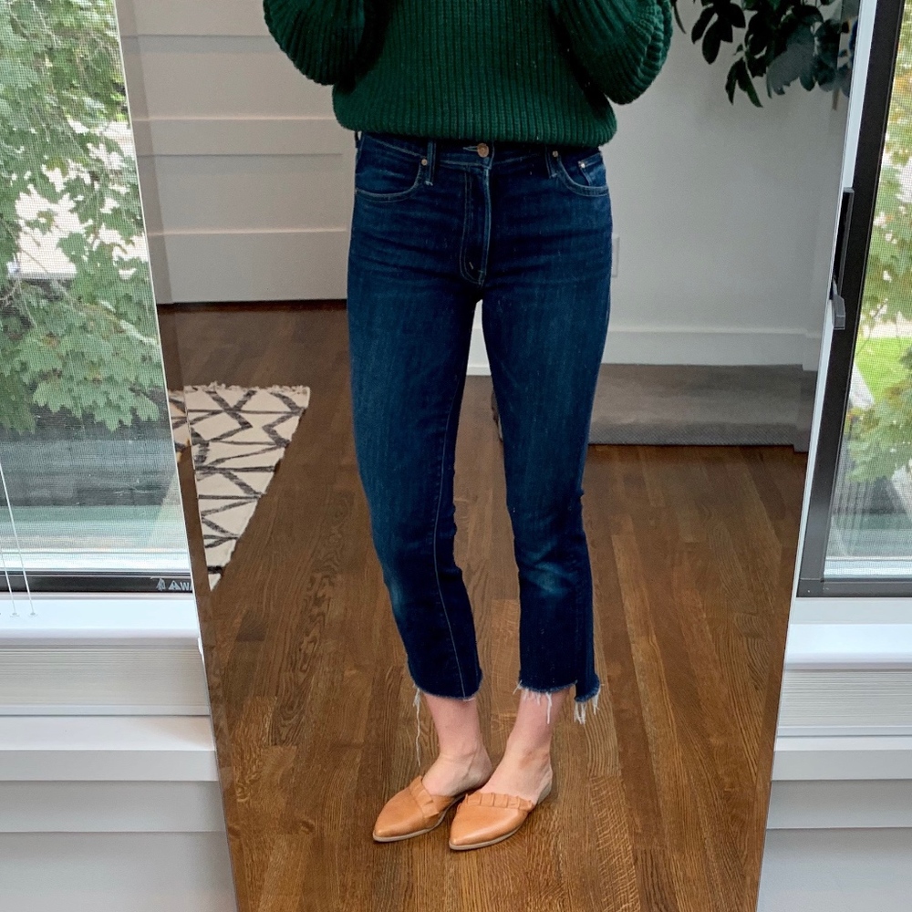 MOTHER Denim - INSIDER CROP STEP FRAY